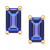 Tanzanite Stud Earrings (1/2 ct. t.w.) in 14k Gold (Also in Emerald, Ruby & Sapphire)
