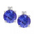 Sapphire (3/4 ct. t.w.) & Diamond Accent Stud Earrings in 14k White Gold (Also in Emerald, Ruby, & Tanzanite)