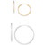2-Pc. Set Polished Endless Small & Medium Hoop Earrings