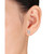 Emerald Cut Moissanite Stud Earrings 2 ct. t.w with Heart Detail in Sterling Silver