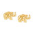 Elephant Stud Earrings in 10k Gold