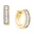 EFFY® Diamond Baguette Hoop Earrings (1 ct. t.w.) in 14k White Gold or 14k Yellow Gold