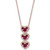 Ruby (1/2 ct. t.w.) & Diamond (1/6 ct. t.w.) 18" Pendant Necklace in 14k Rose Gold