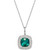 Lab-Created Emerald (1-1/2 ct. t.w.) and White Sapphire (1/3 ct. t.w.) Pendant Necklace in Sterling Silver