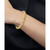 Turbo Link Bangle Bracelet in 14k Gold-Plated Sterling Silver