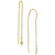 Cubic Zirconia Lightening Bolt Threader Earrings, Created for Macy's