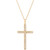 Diamond Cross 18" Pendant Necklace (1/4 ct. t.w.) in 10k Gold