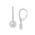 Lab Grown Diamond Halo Drop Earrings (1-1/4 ct. t.w.) in 14k White Gold