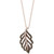 EFFY® Diamond Feather 18" Pendant Necklace in 14k Rose Gold
