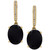 Onyx (9 x 7mm) & Diamond Accent Drop Earrings in 14k Gold