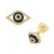EFFY® Sapphire (1/6 ct. t.w.) & Diamond (1/5 ct. t.w.) Evil Eye Stud Earrings