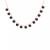 Garnet Bead Dangle 18" Statement Necklace in 14k Gold (Also in Malachite, Onyx, Rose Quartz, Lapis Lazuli, Jade, & Turquoise)