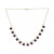 Garnet Bead Dangle 18" Statement Necklace in 14k Gold (Also in Malachite, Onyx, Rose Quartz, Lapis Lazuli, Jade, & Turquoise)