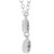 Diamond Triple Halo 18" Lariat Necklace (1/6 ct. t.w.) in Sterling Silver