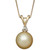 Golden South Sea Pearl (8mm) and Diamond Accent Pendant Necklace in 14k Gold