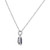 Sapphire (7/8 ct. t.w.) & Diamond (1/10 ct. t.w.) Oval Halo Pendant Necklace in 14k White Gold, 16" + 2" extender
