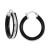 Onyx Hoop Earrings (26 ct. t.w.) in 14k Gold and 14k White Gold