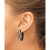 Onyx Hoop Earrings (26 ct. t.w.) in 14k Gold and 14k White Gold