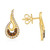 Chocolate Diamond (1/4 ct. t.w.) & Nude Diamond (1/3 ct. t.w.) Swirl Drop Earrings in 14k Gold