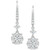 Diamond Linear Cluster Drop Earrings (2 ct. t.w.) in 14k White Gold