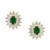 EFFY® Emerald (1-1/2 ct. t.w.) & Diamond (1/3 ct. t.w.) Stud Earrings in Earrings 14k Gold