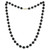 Onyx & Freshwater Pearl (4-5mm) 24" Statement Necklace