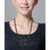 Onyx & Freshwater Pearl (4-5mm) 24" Statement Necklace