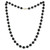 Onyx & Freshwater Pearl (4-5mm) 24" Statement Necklace