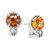 EFFY® Citrine Rope-Frame Stud Earrings (3-5/8 ct. t.w.) in Sterling Silver