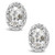 White Topaz (1-1/8 ct. t.w.) and Diamond Accent Stud Earrings in Sterling Silver