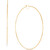 Polished Bridge Extra-Large Hoop Earrings in 10k Gold (100mm)