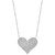 EFFY® Diamond Pavé Heart 18" Pendant Necklace (3/8 ct. t.w.) in 14k White Gold