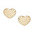 Children's Textured Heart Stud Earrings in 14k Gold