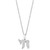 EFFY® Diamond Chai Pendant Necklace (1/20 ct. t.w.) in 14k White Gold, 16-3/4" + 1-1/4" extender