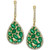 EFFY® Emerald (3-1/2 ct. t.w.) & Diamond (3/8 ct. t.w.) Drop Earrings in 14k Gold