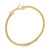 Torchon Knot Bangle Bracelet in 14k Gold-Plated Sterling Silver