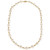 Cultured Freshwater Pearl (8 - 8-1/2mm) 18" Collar Necklace in 14k Gold-Plated Sterling Silver