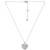 Cubic Zirconia Heart 16" Pendant Necklace, Created for Macy's
