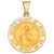 Sacred Heart of Jesus Medal Pendant in 14k Yellow Gold