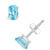 Blue Topaz (1-1/6 ct. t.w.) Stud Earrings in 14K Yellow Gold or 14K White Gold
