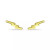 Lightning Bolt Ear Crawler Earrings in 18k Gold Over Sterling Silver or Sterling Silver