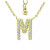 Cubic Zirconia Initial Pendant Necklace, 16" + 2" extender, Created for Macy's