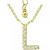 Cubic Zirconia Initial Pendant Necklace, 16" + 2" extender, Created for Macy's