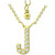 Cubic Zirconia Initial Pendant Necklace, 16" + 2" extender, Created for Macy's