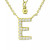 Cubic Zirconia Initial Pendant Necklace, 16" + 2" extender, Created for Macy's