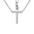 Cubic Zirconia Initial Pendant Necklace, 16" + 2" extender, Created for Macy's