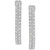 Diamond Oval Hoop Earrings (1/2 ct. t.w.) in 14k White Gold