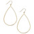 14k Gold Vermeil Earrings, Teardrop Dangle Earrings (Also in Sterling Silver)