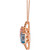 Multi-Gemstone (3-5/8 ct. t.w.) & Diamond (1/4 ct. t.w.) Double Stone Open Pendant Necklace in 14k Rose Gold, 18" + 2" extender