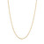 Polished Two-Tone Diamond Cut 16" Singapore Chain in 10K Yellow Gold